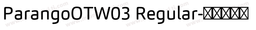 ParangoOTW03 Regular字体转换